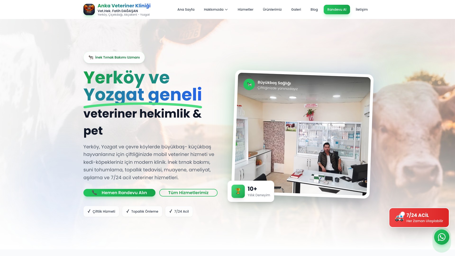 Yerköy Veteriner Kliniği - Ekran Görüntüsü 1